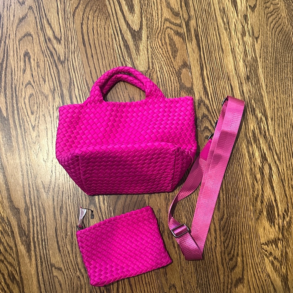Naghedi Fuschia St. Barths Small Tote